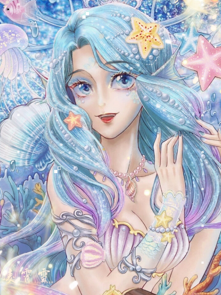 美人鱼公主涂色