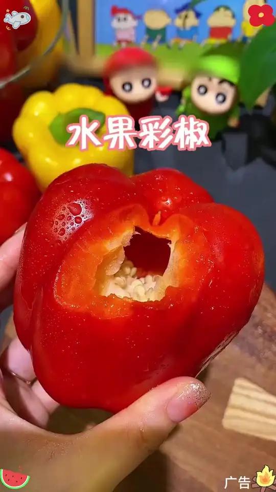 挑战现在开始 五彩水果椒加鸡蛋!口口爆汁!脆甜多汁的水果辣椒满满的维c比水果好吃还营养!特