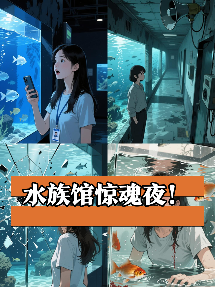 废弃水族馆的诡异广播,下一秒全员湿身逃命!
