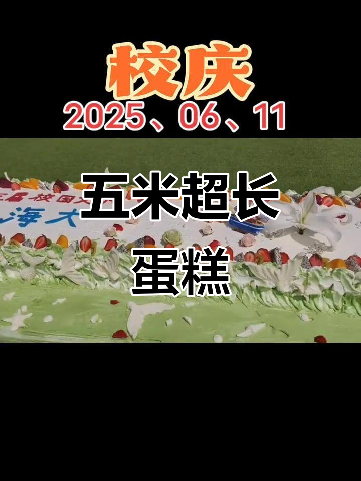 校园巨型蛋糕挑战,五米长蛋糕制作大揭秘