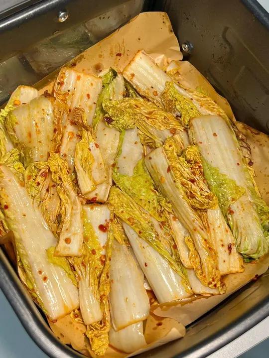 没想到用空气炸锅做的素菜这么好吃!