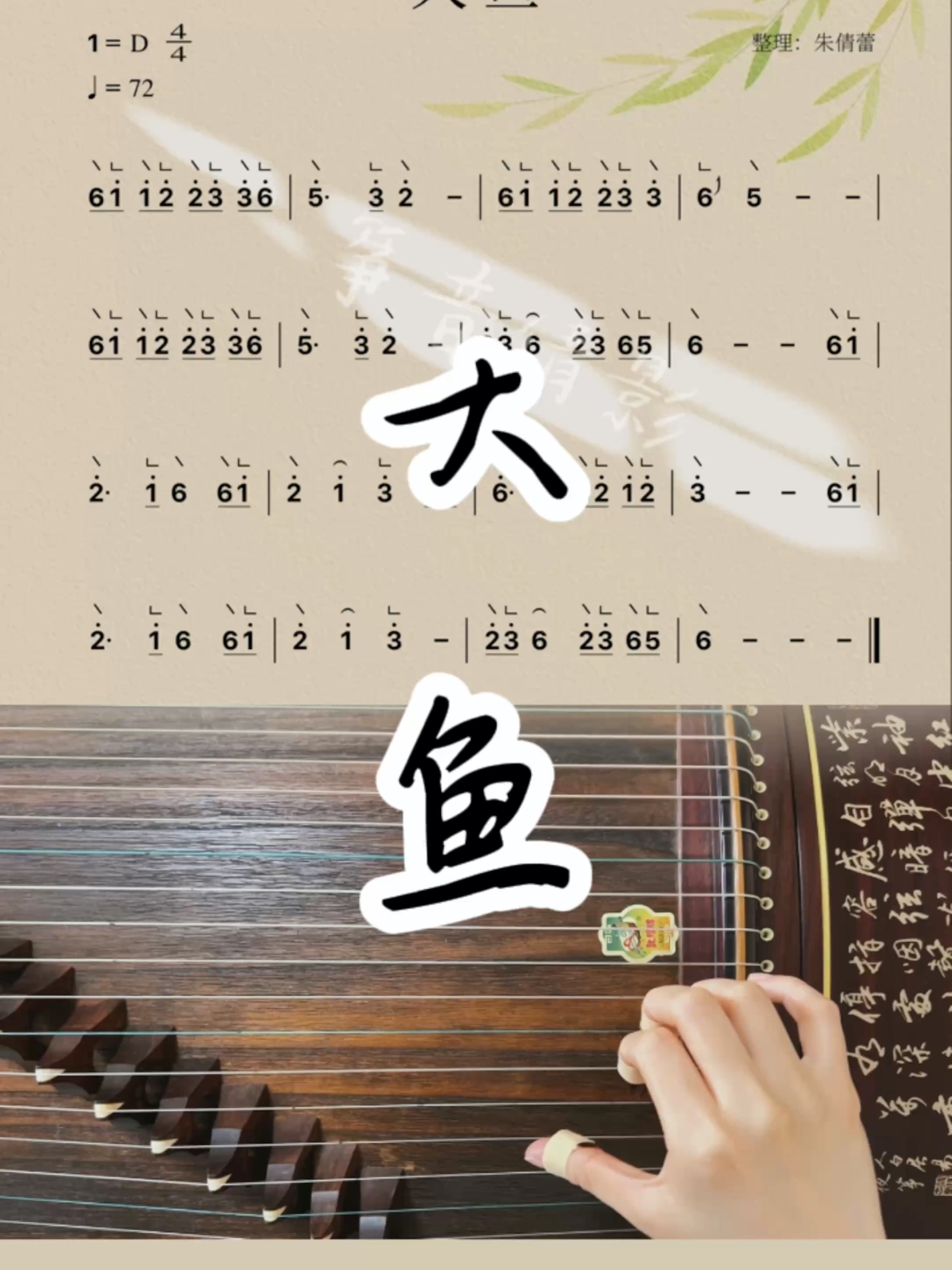 爱乐者演奏|一分钟学古筝《大鱼》