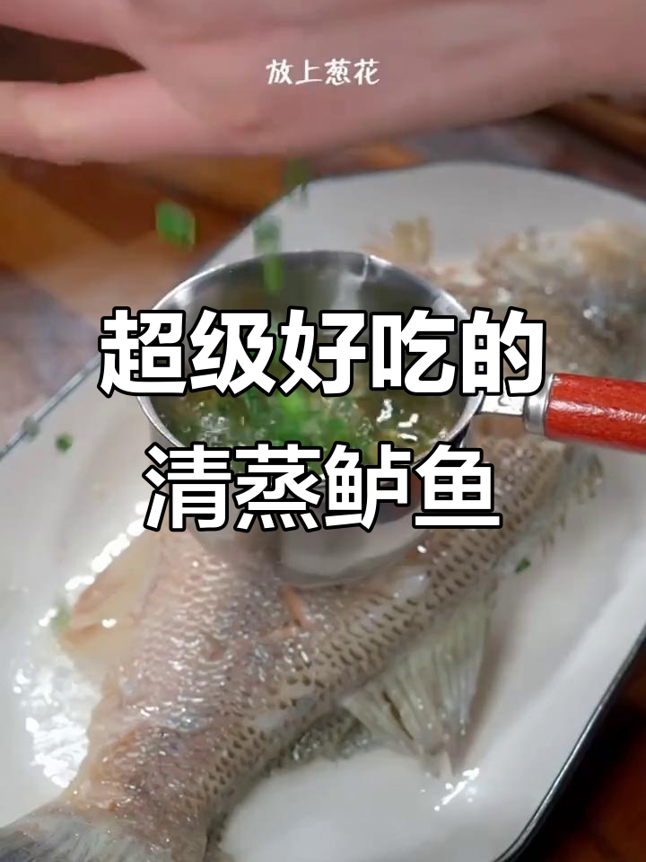 清蒸鲈鱼家常做法,鲜嫩多汁又简单