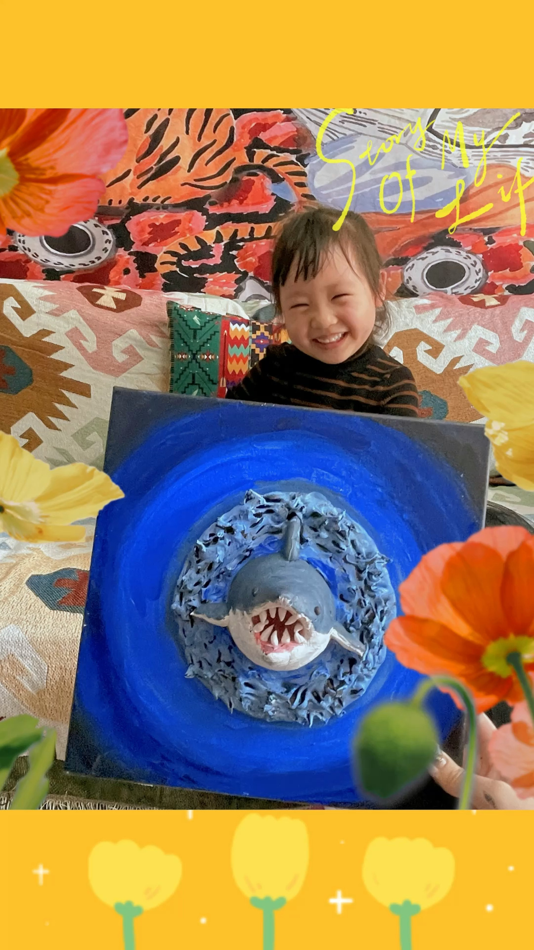 创意儿童画|超逼真的立体鲨鱼来了!