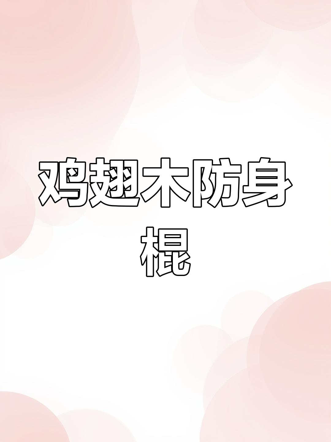 鸡翅木盘玩棍:防身与文玩的完美结合