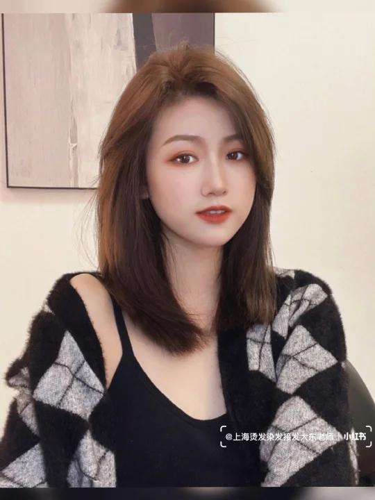 可扎可散的中长发发型锁骨发 今日分享一款高级感剪裁的发型 今日发型 小姐姐都爱的一款锁骨发
