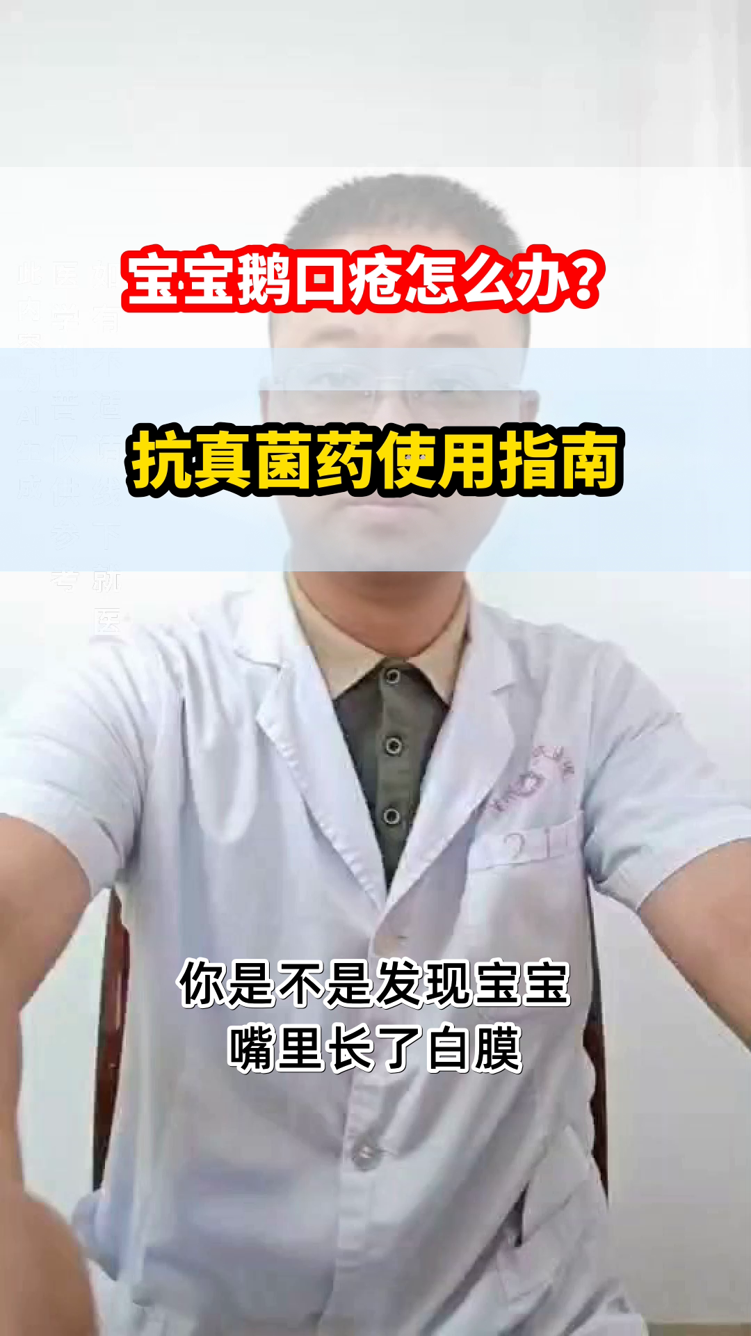 鹅口疮用药，宝妈必知！