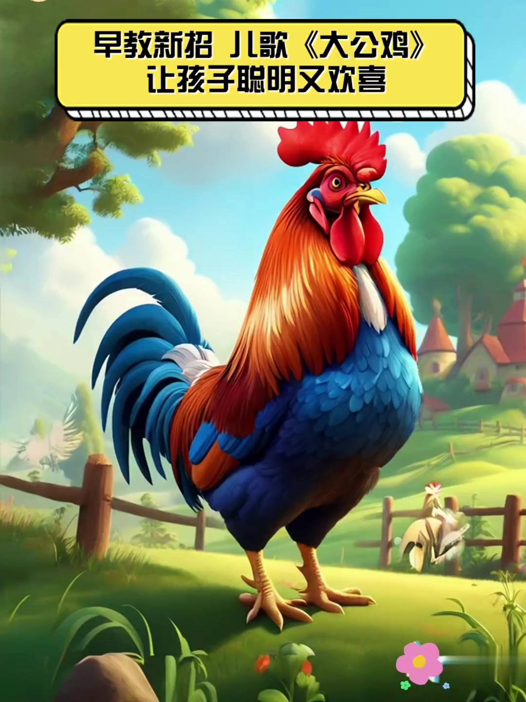 早教新招,儿歌《大公鸡》让孩子聪明又欢喜