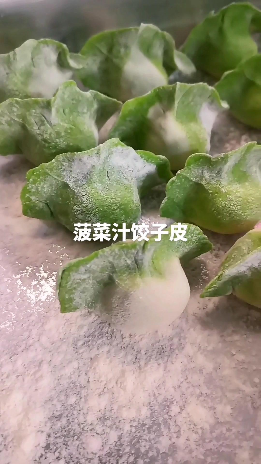 祝冬至快乐哈!俺家用菠菜汁和面做的饺子皮,你吃的是啥馅饺子啊 创作灵感 彩色饺子 祝大家冬