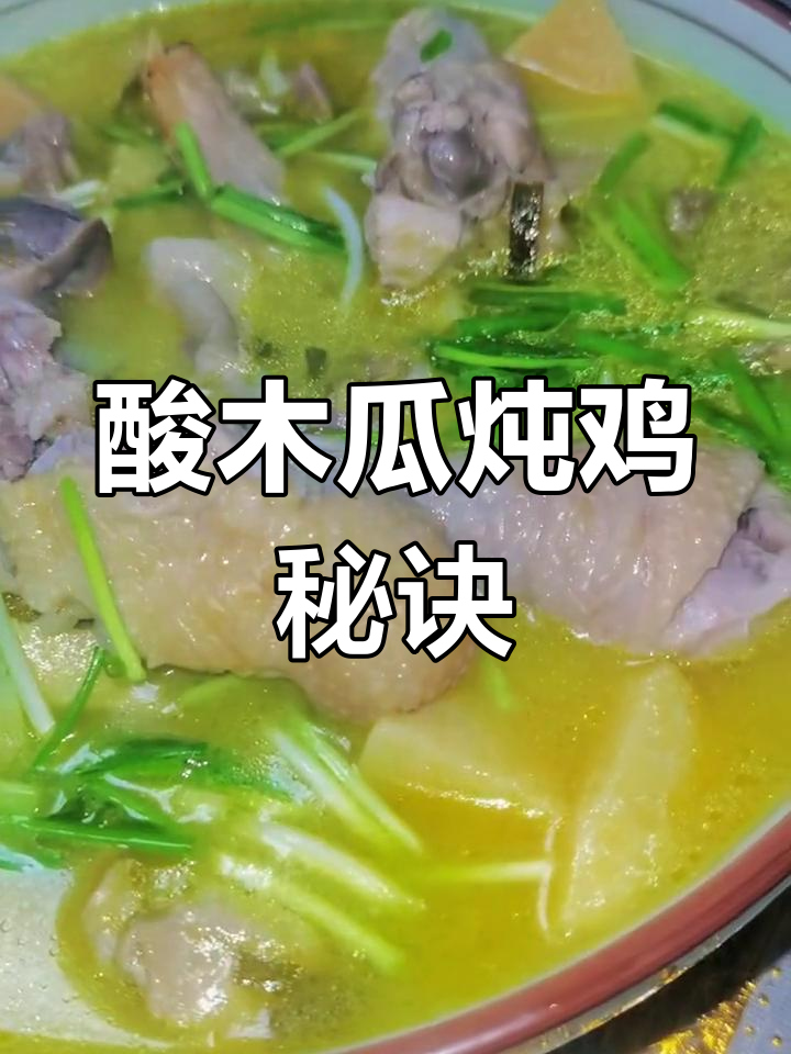 首次尝试酸木瓜炖鸡,适量加入更美味!