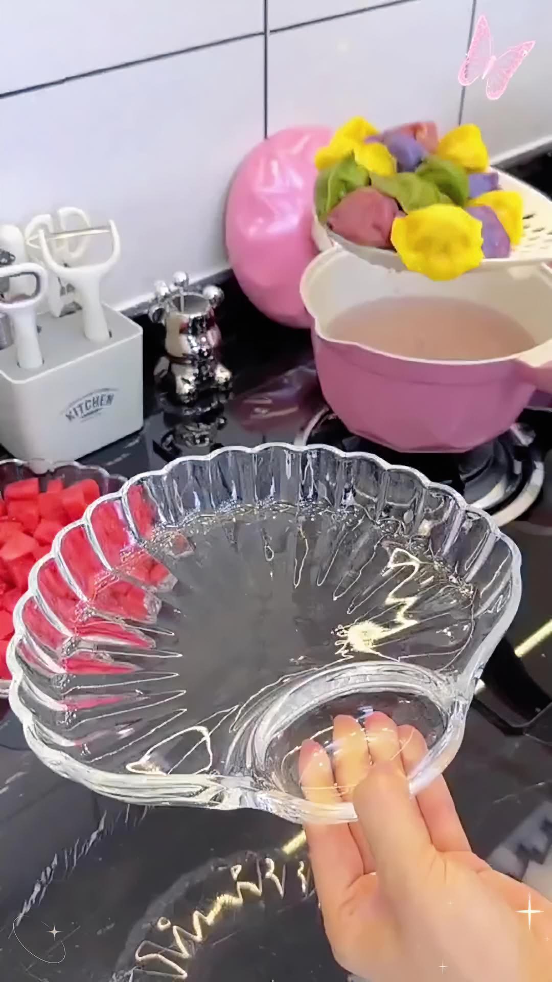 造型独特容量大能装满满一大盘,还能当个海鲜盘 饺子盘 美观实用 手工饺子 厨房好物