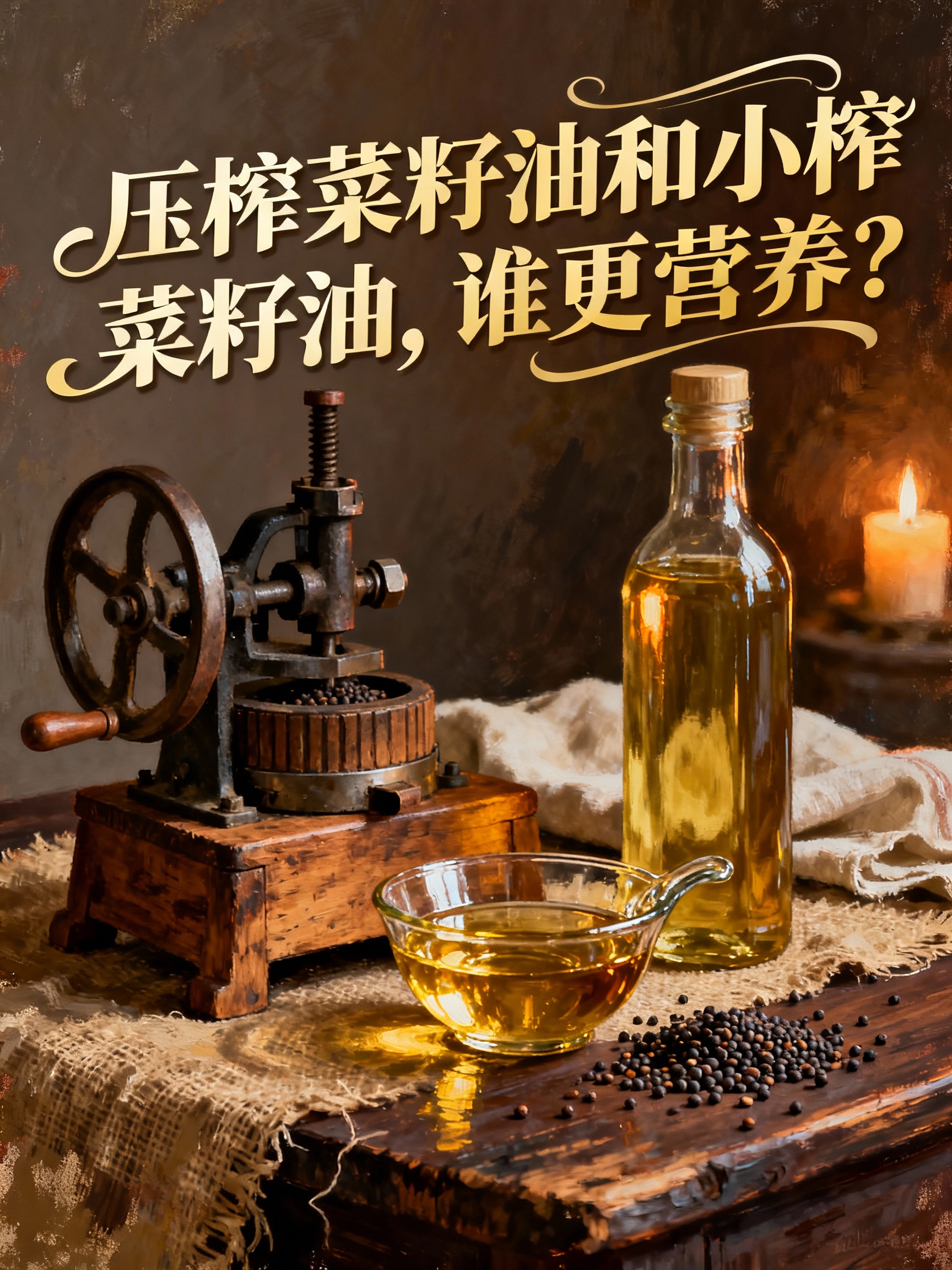 压榨菜籽油和小榨菜籽油,谁更营养?