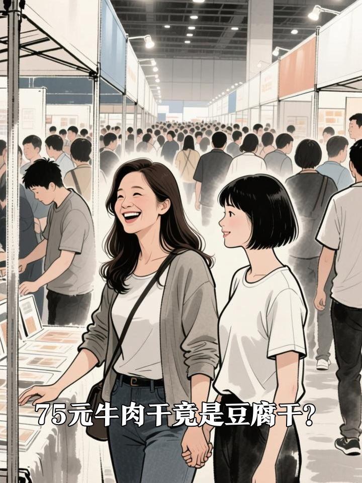 博览会上买的牛肉干,回家发现基本都是豆腐干