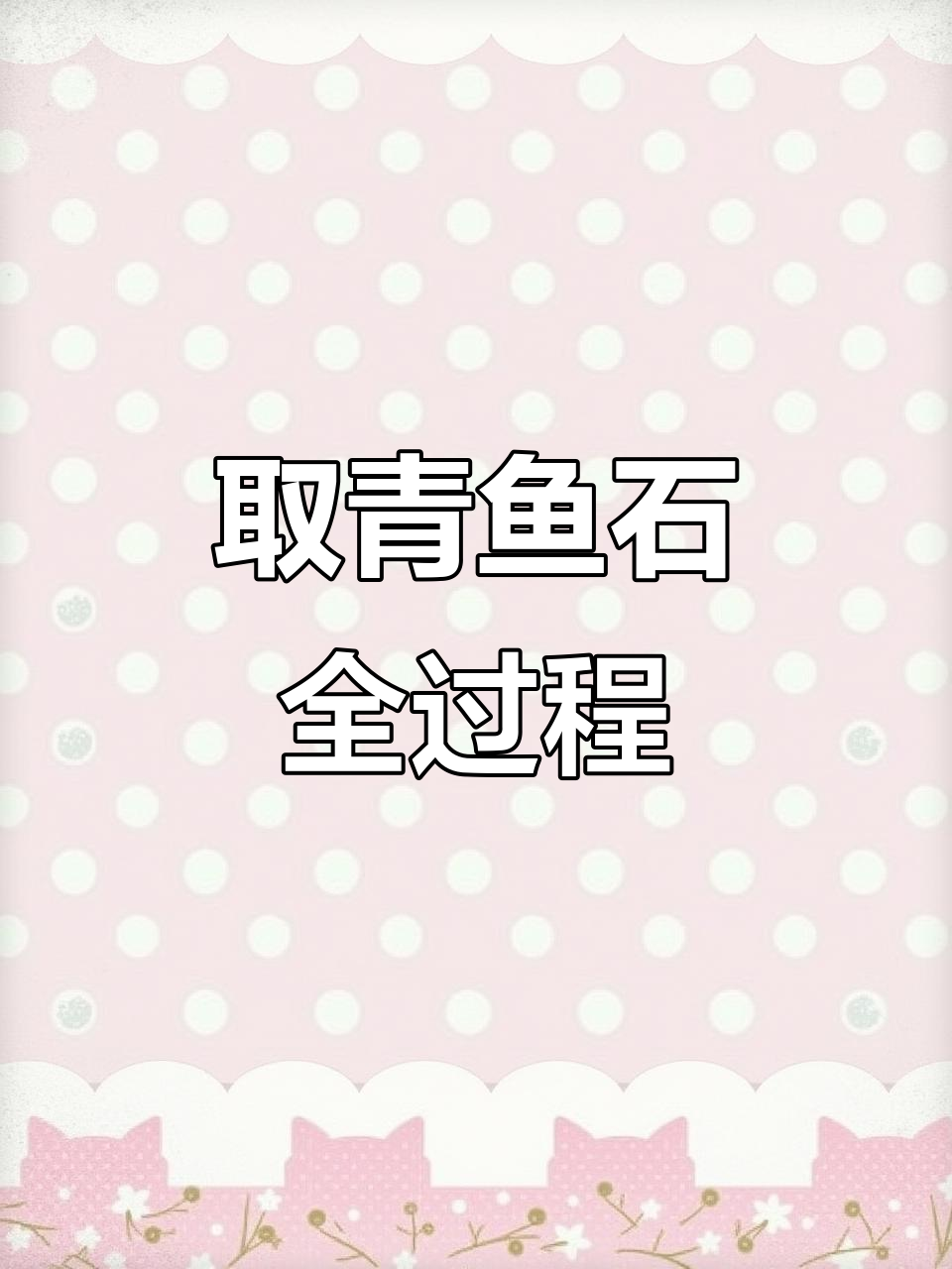 青鱼石原石的开采与加工,花园里的秘密