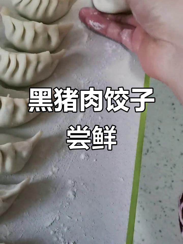 包黑猪肉饺子，味道如何？晒美食庆祝节日