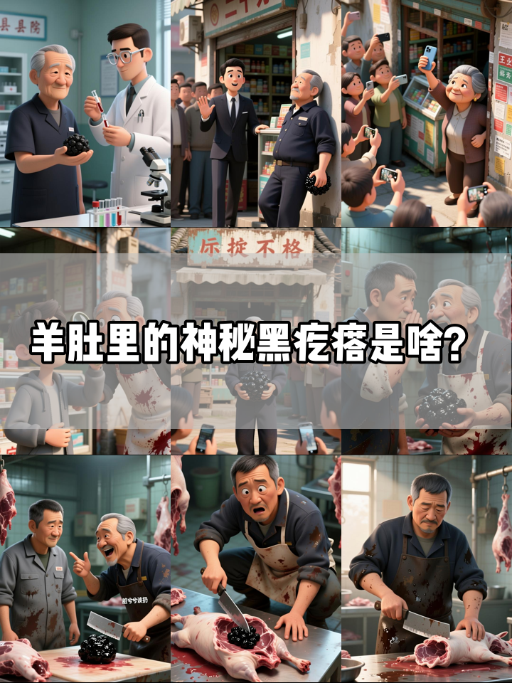 村民宰羊在肚里发现球状物,有人说是“羊宝”有人说是羊结石?