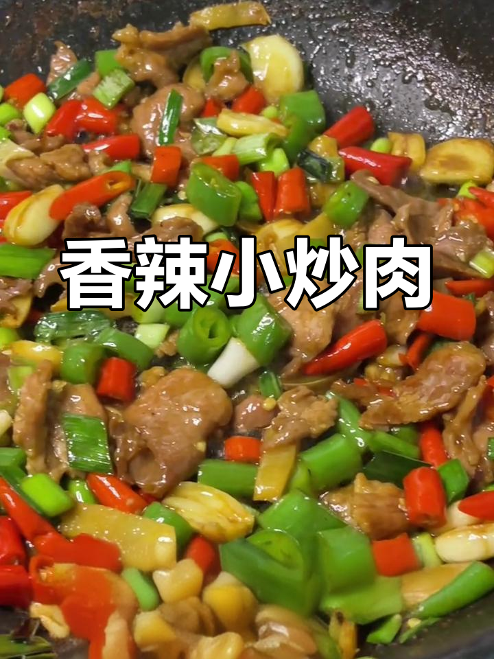 香辣小炒肉,猪肉鲜嫩,干辣椒增味,拌饭绝配!