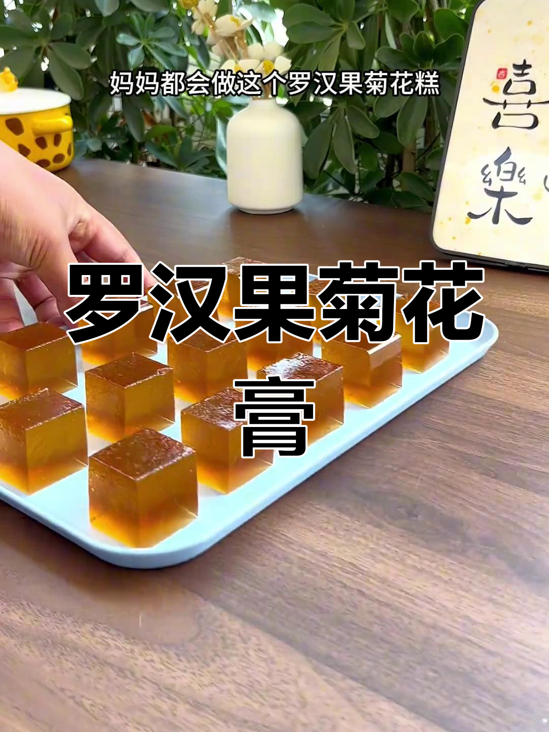夏季清凉必备!罗汉果菊花糕,大人小孩都爱吃