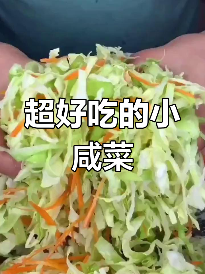 圆白菜这样做,爽口又下饭!简单步骤教你做小咸菜