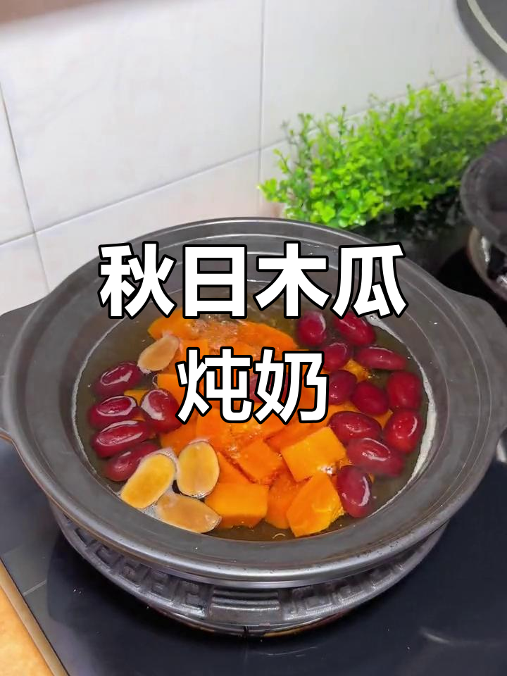 秋季必备木瓜牛奶汤,清甜又营养