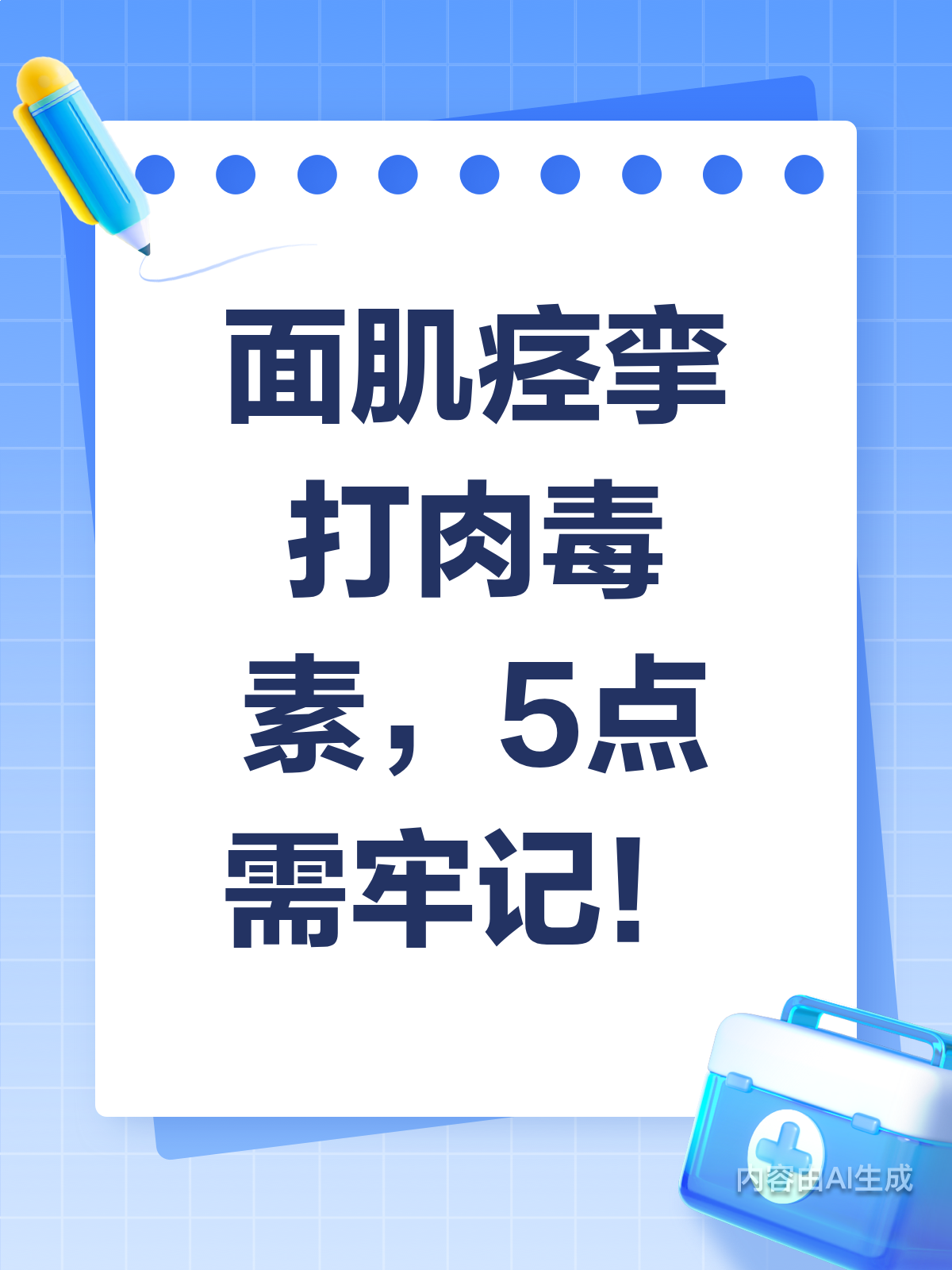 面肌痉挛?打肉毒素这5点得知道!