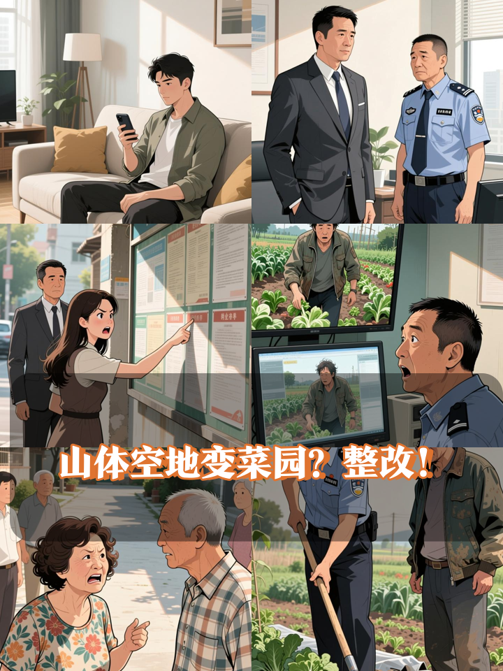 山体空地变“私家菜园”？物业：将劝导和整改