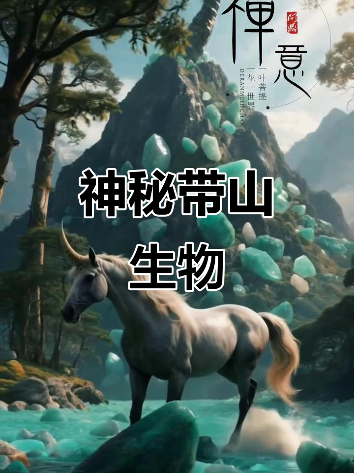 带山有奇兽,形似马角坚硬;五彩鸟、六尾鱼皆具神奇功效