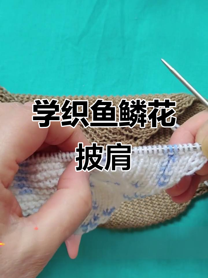 鱼鳞花编织技巧大揭秘,轻松学会手工披肩外搭