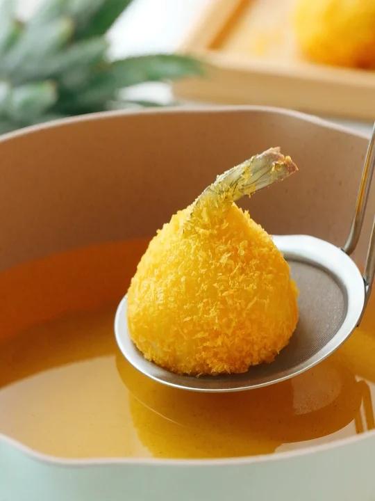 好吃的芝士土豆泥虾球