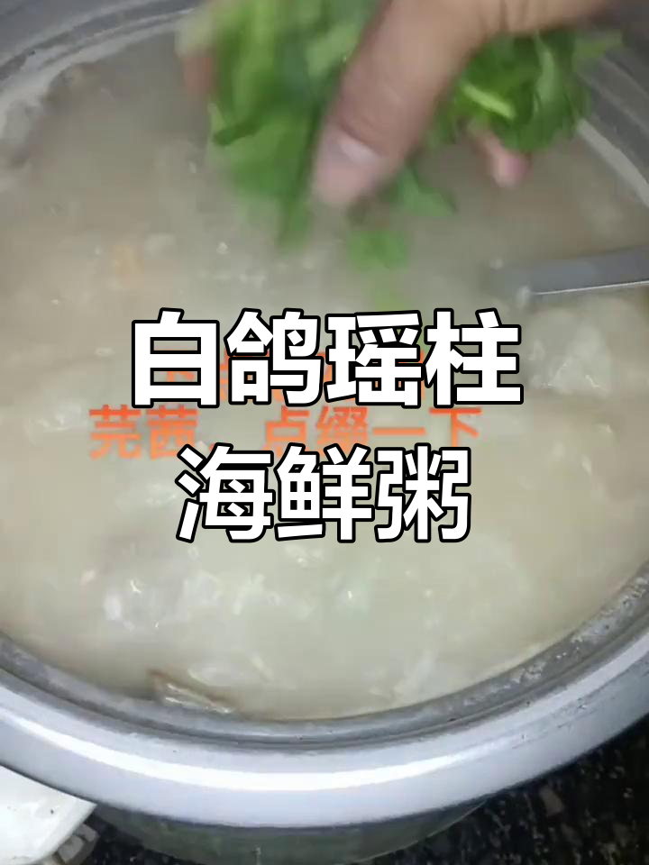 瑶柱虾米鱿鱼白鸽粥,鲜美秘诀全靠这酱料