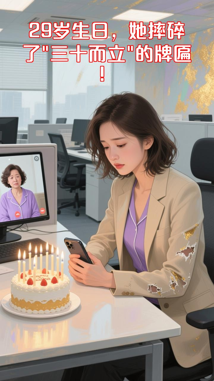 29岁生日被催婚逼疯,她摔碎“三十而立”牌匾后顿悟!