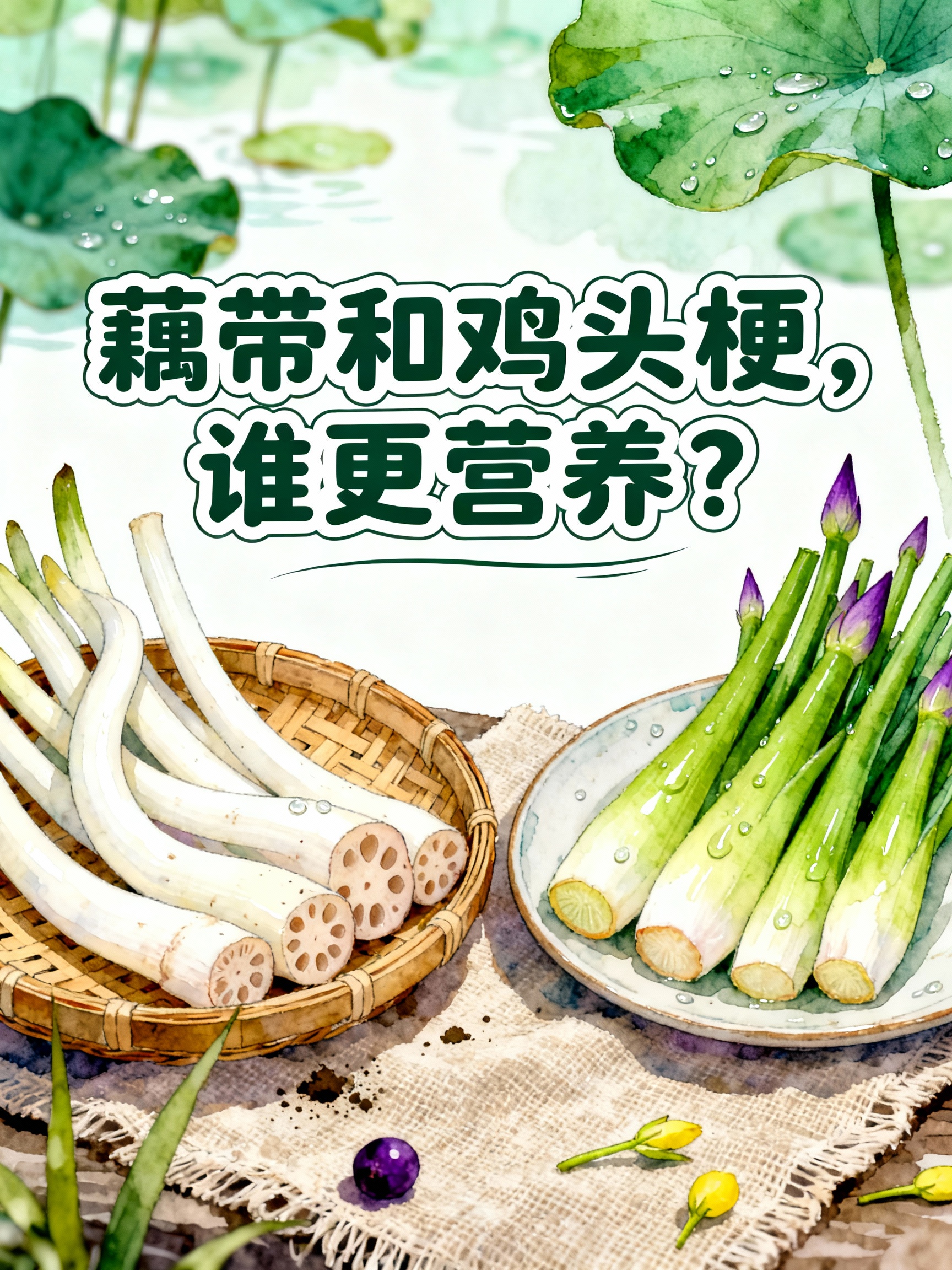藕带和鸡头梗,谁更营养?