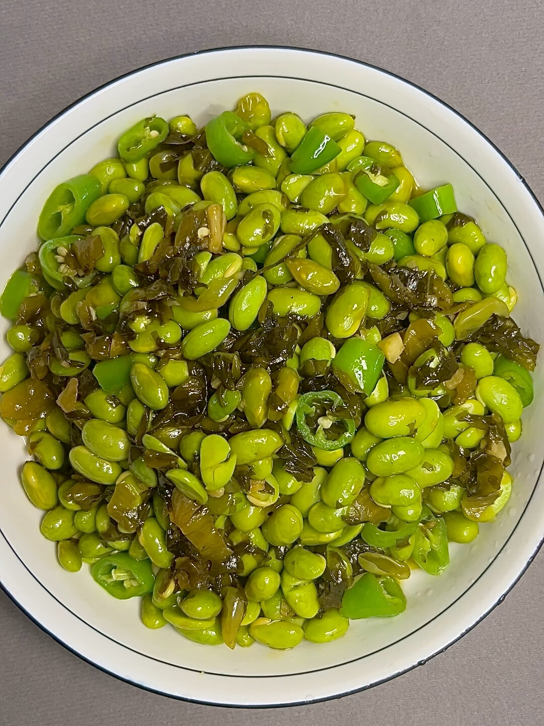 酸菜炒毛豆仁,开胃下饭小菜