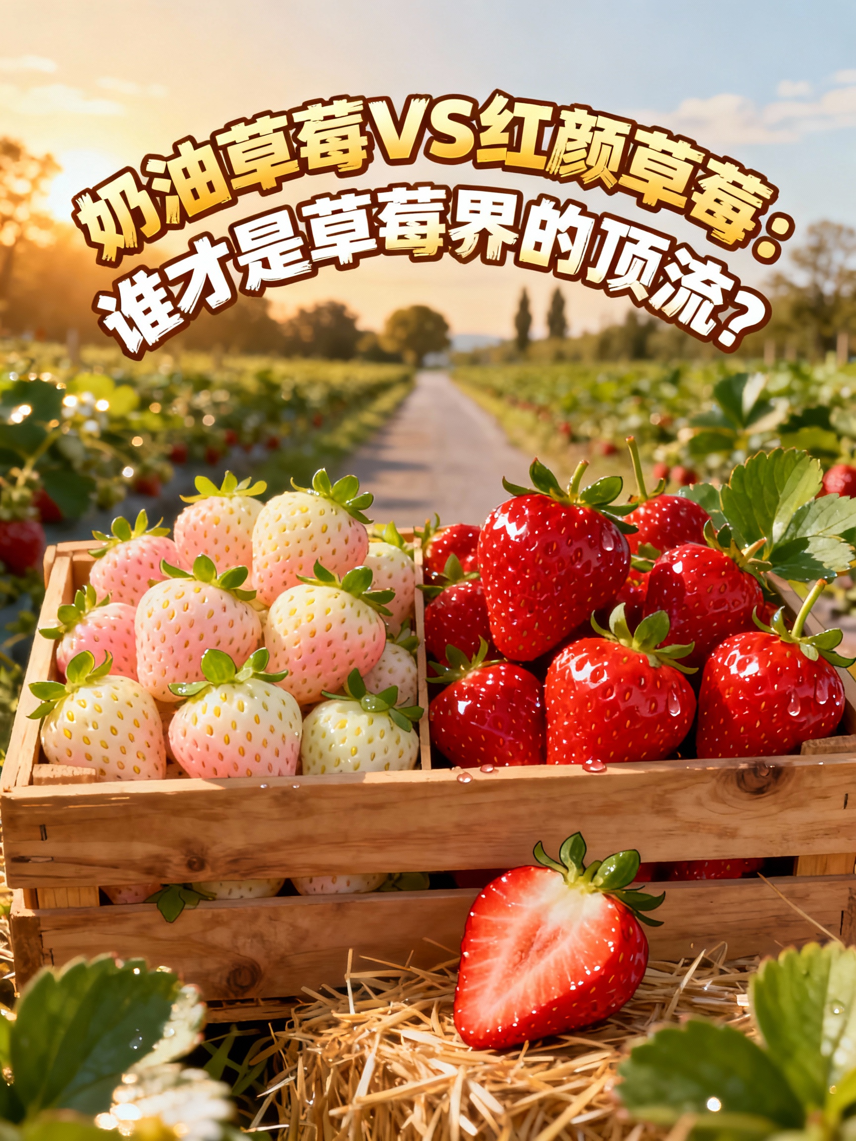 奶油草莓VS红颜草莓:谁才是草莓界的顶流?