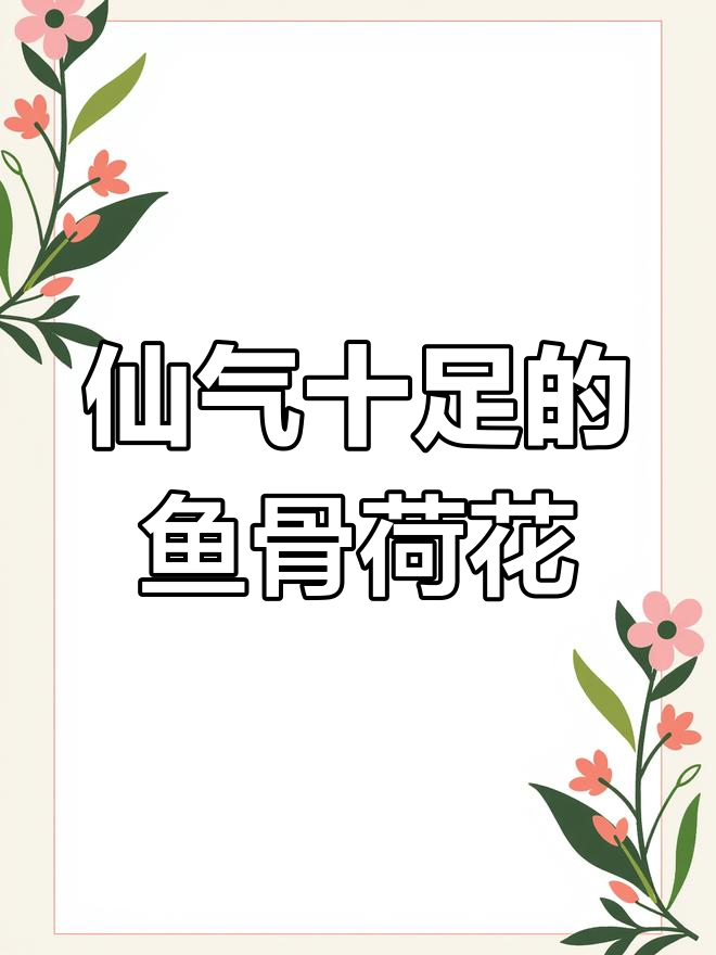 鱼骨令箭:仙人掌中的美丽之花