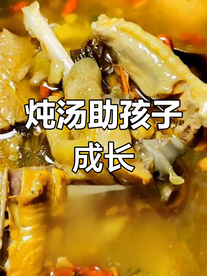 两个月没长个,炖土鸡汤给儿子补身体