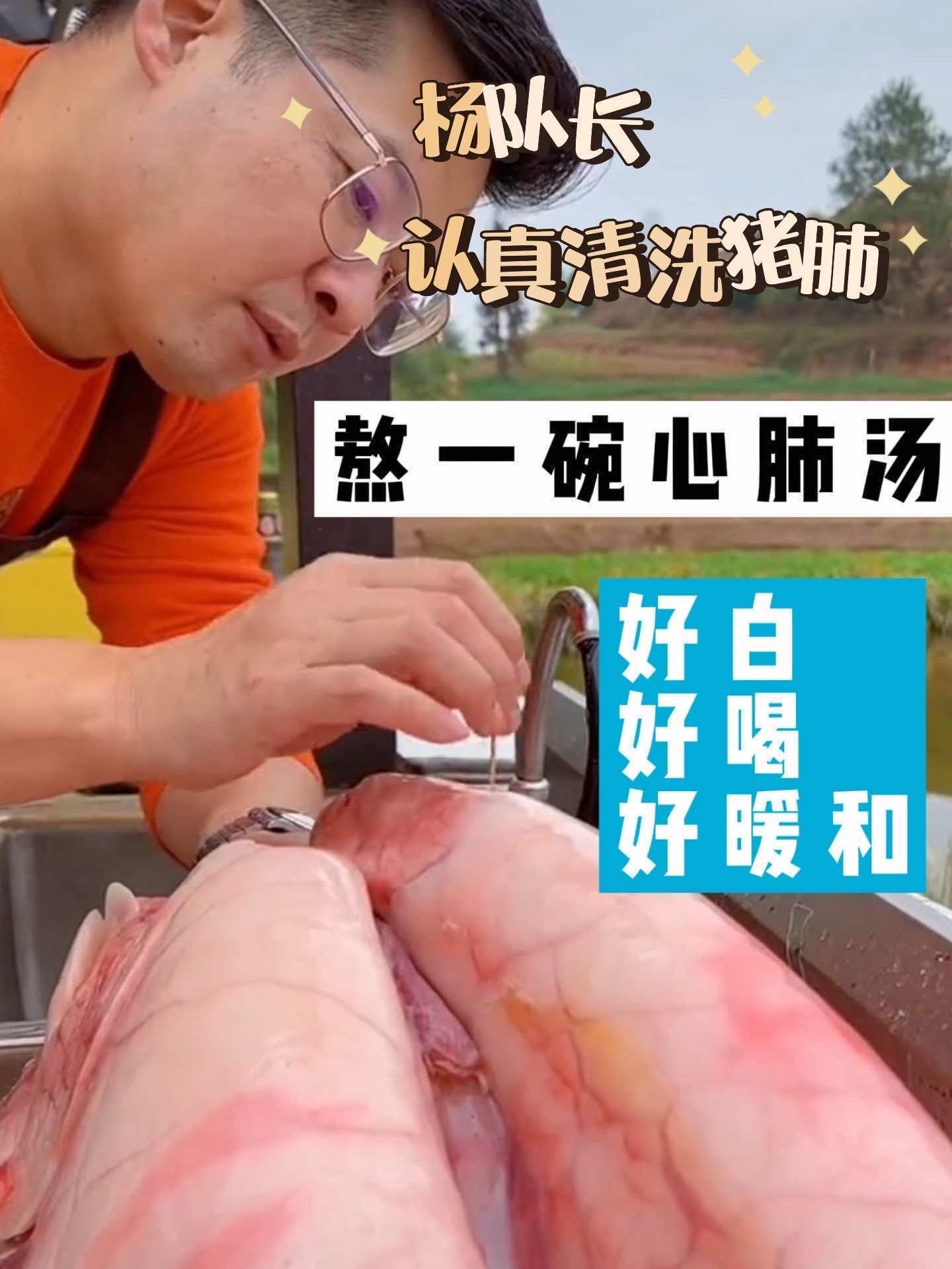 天冷了,熬一锅喷香的折耳根心肺汤,暖心又暖胃 杨队长和山瑞日常 美食vlog 我的乡村生活