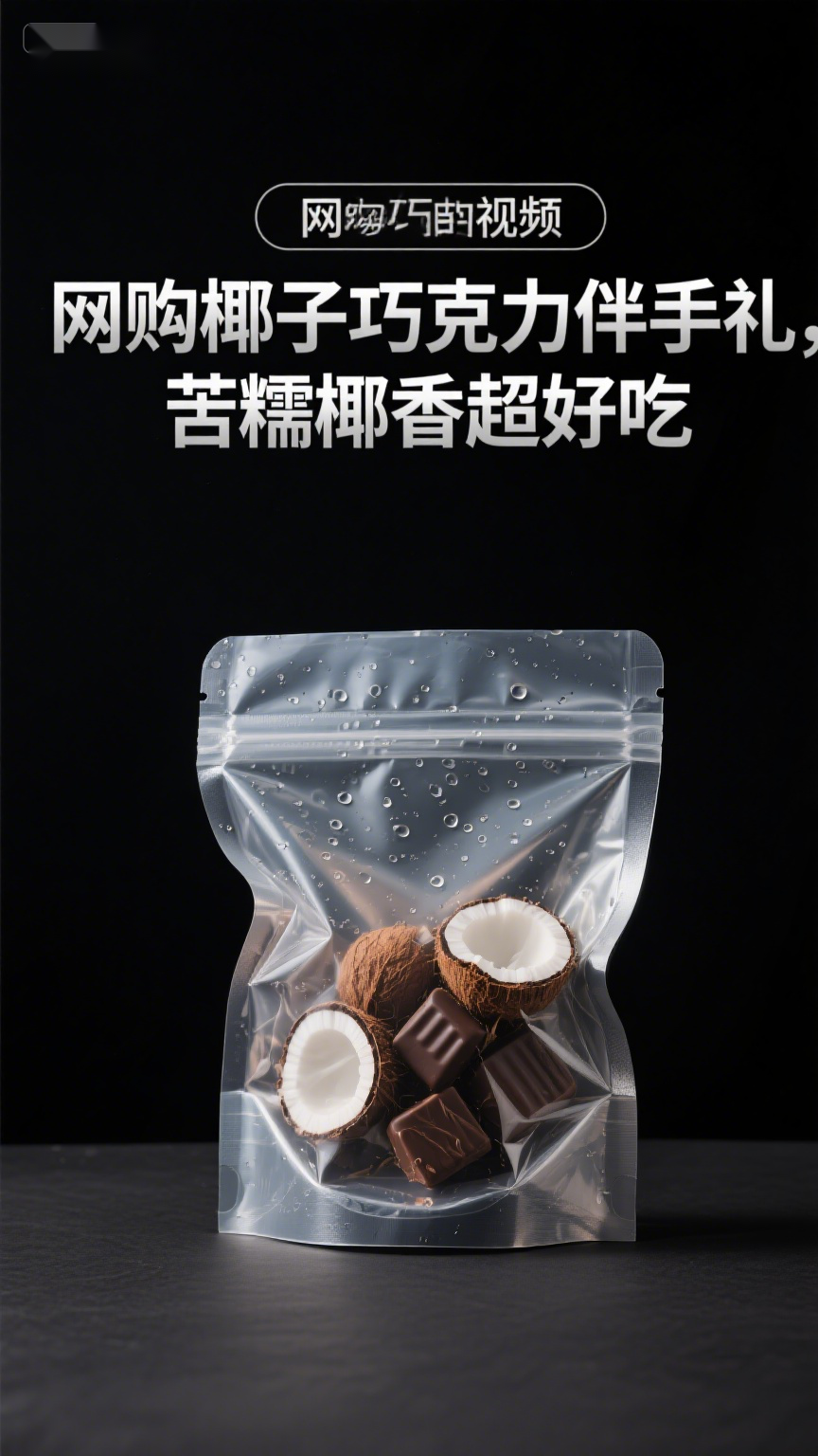 网购椰子巧克力伴手礼，苦糯椰香超好吃