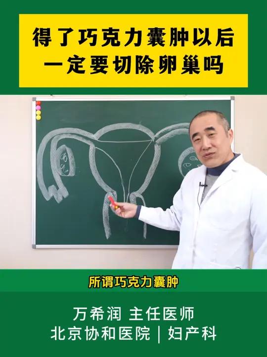 得了巧克力囊肿以后一定要切除卵巢吗?巧克力囊肿 卵巢囊肿