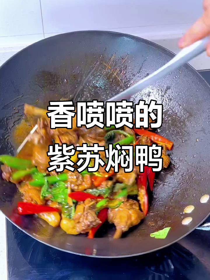紫苏焖鸭,香气扑鼻,简单又美味