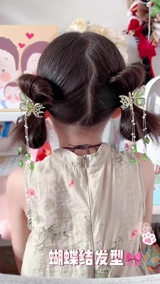 蝴蝶结编发教程来啦