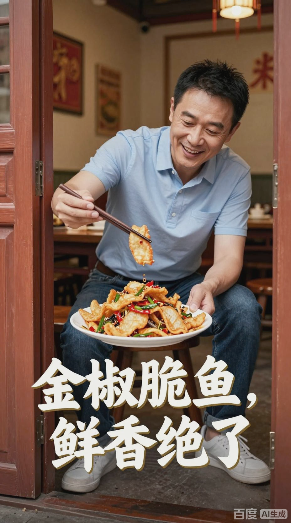 福州老餐馆的金椒脆鱼,鲜美无比