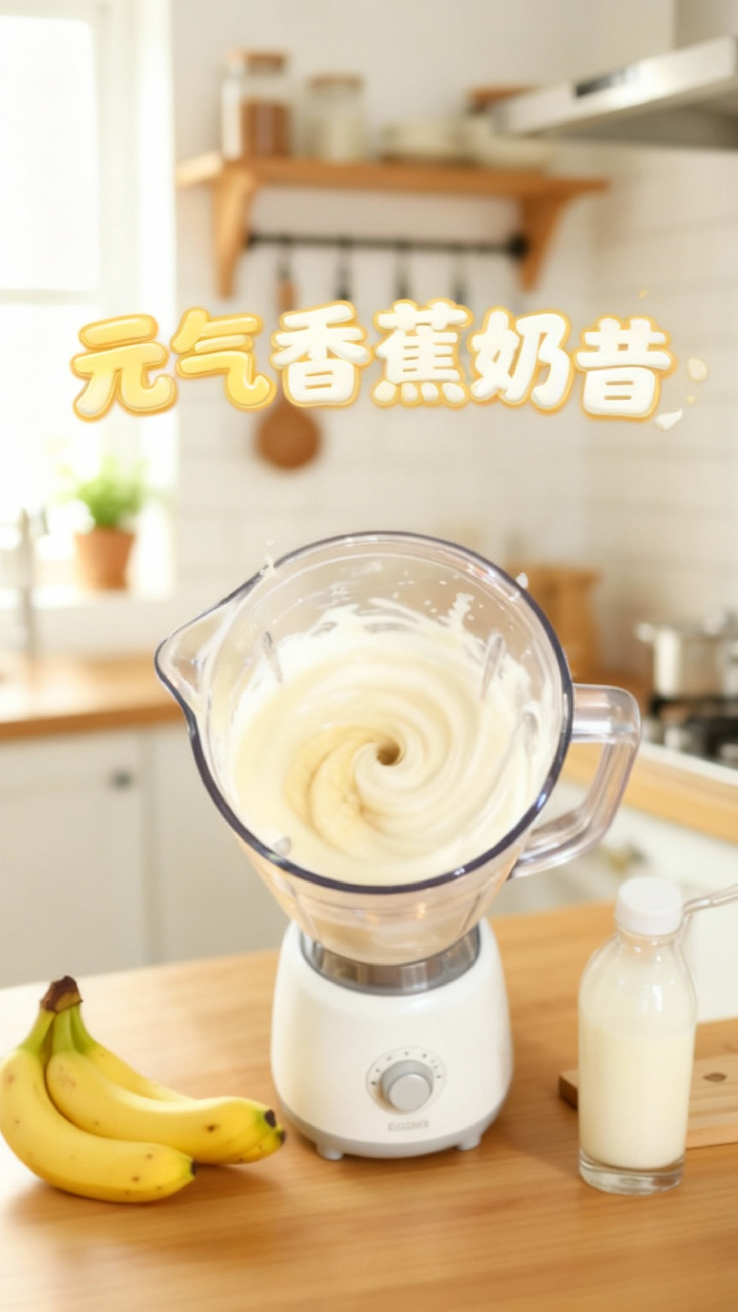 自制香蕉奶昔，美味又健康