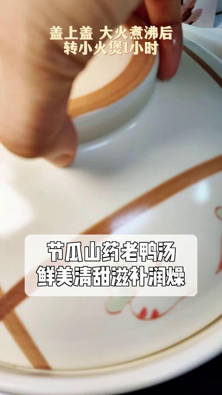 节瓜山药老鸭汤,鲜美清甜滋补润燥