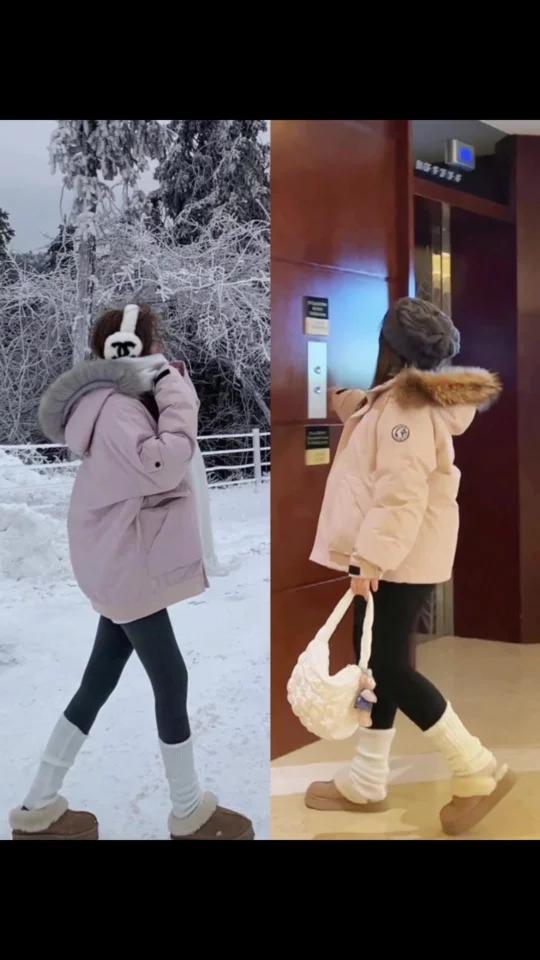 博主穿搭回归现实苹果型穿派克服包好看……