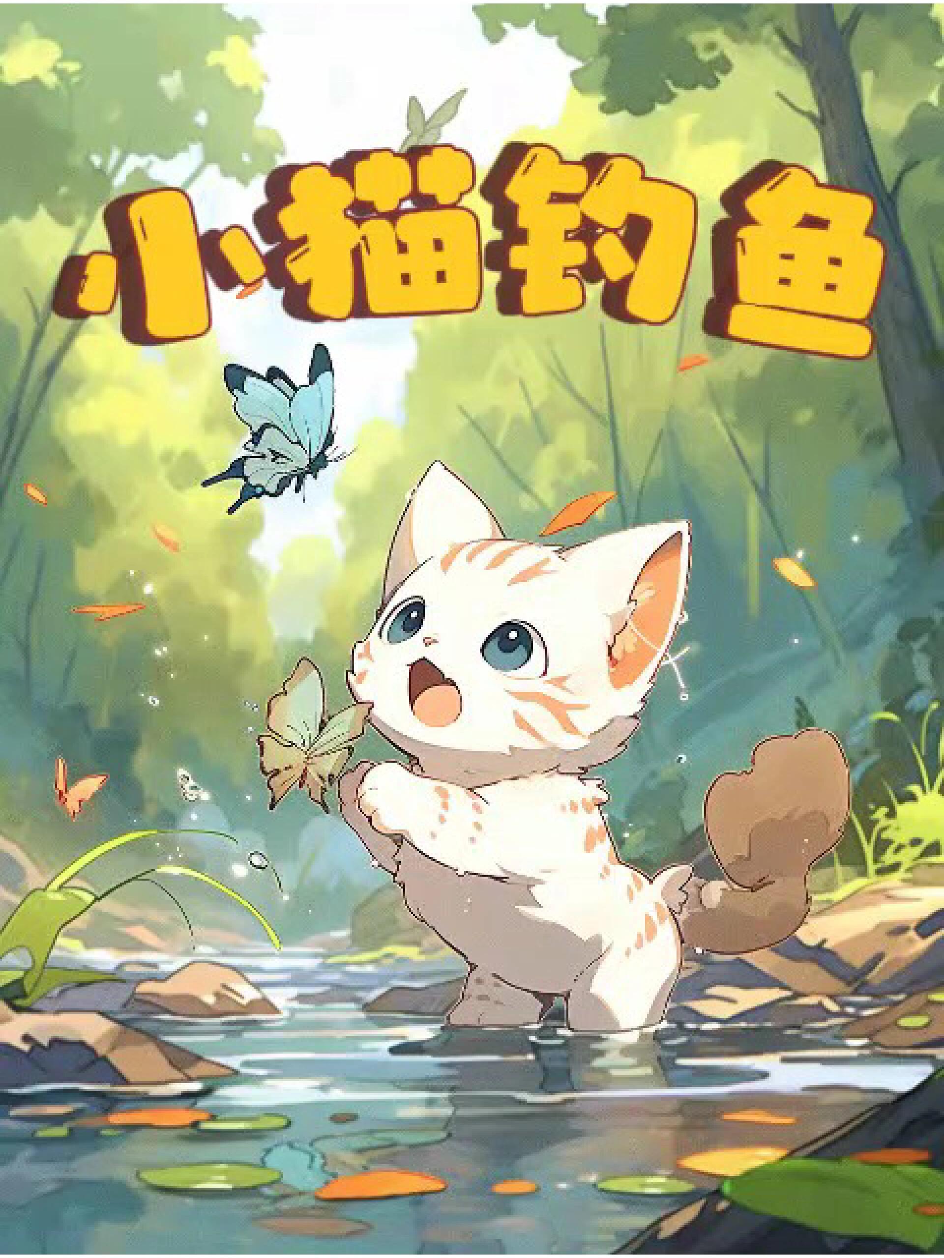 有声绘本故事《小猫钓鱼》,做事要专心