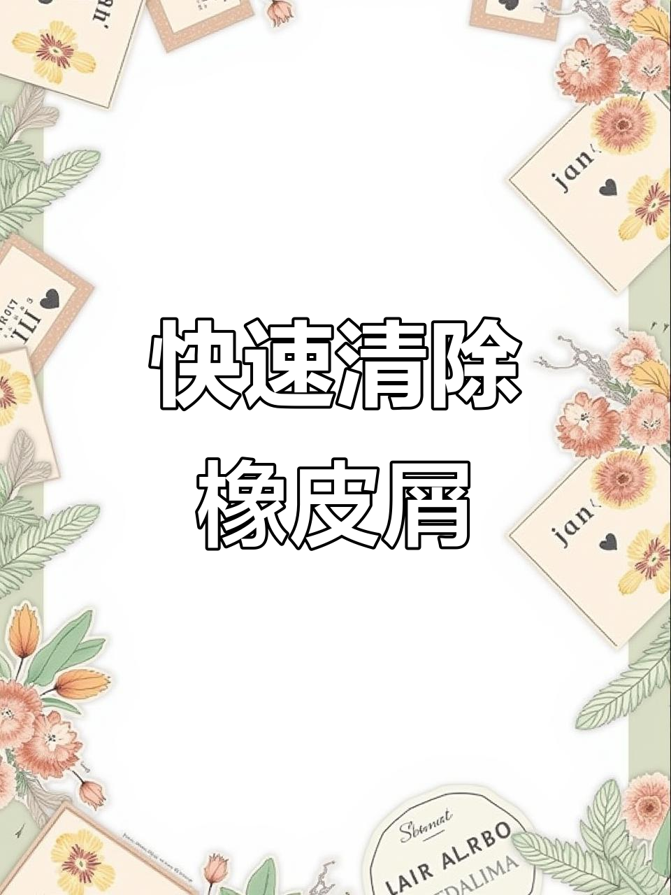 轻松清理橡皮屑,鸡毛掸子帮你搞定!