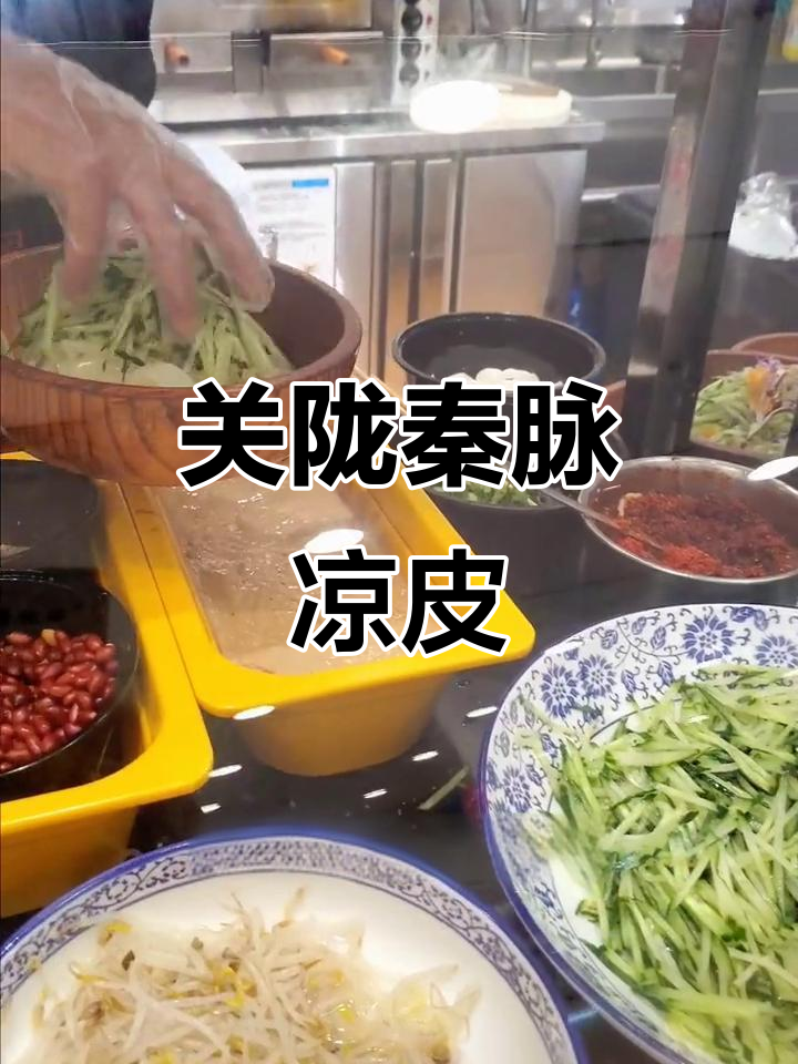 关陇秦脉凉皮,新鲜又美味!搭配肉夹馍和卤蛋超值套餐