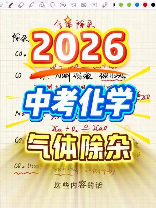 中考化学：气体除杂 #初中化学 #除杂 #中考化学必考知识点 #中考化学复习 #中考复习