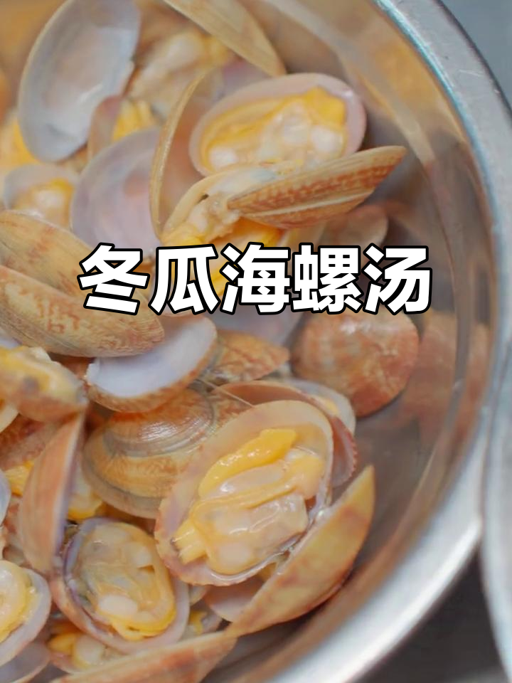 鲜美冬瓜海螺汤,营养满满,简单又美味